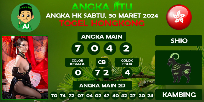 Prediksi Angka Jitu Hk Sabtu 30 Maret 2024