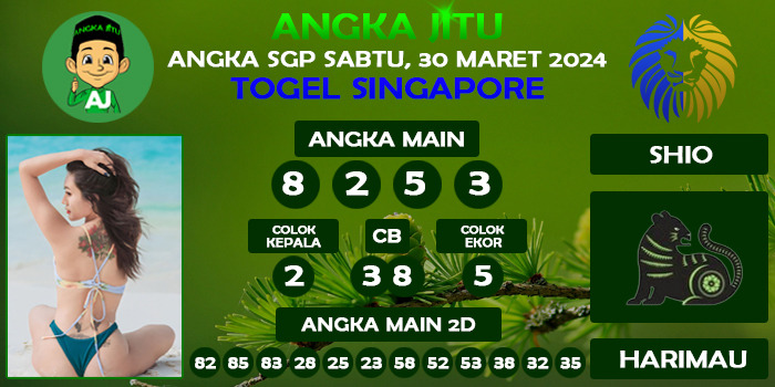 Prediksi Angka Jitu Sgp Sabtu 30 Maret 2024