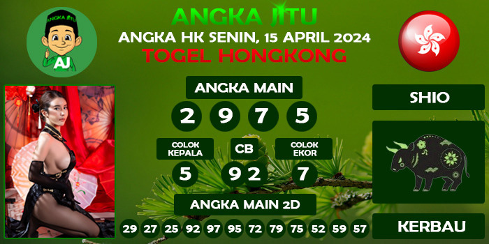 Prediksi Angka Jitu Hk Senin 15 April 2024