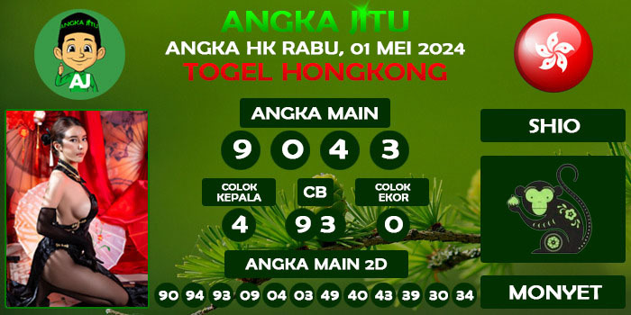 Prediksi Angka Jitu Hk Rabu 01 Mei 2024