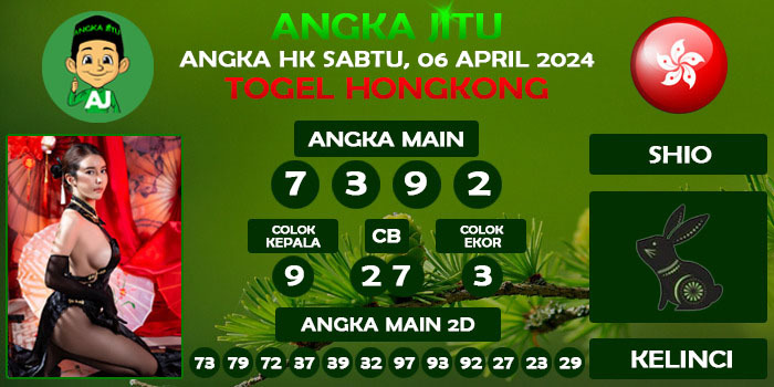 Prediksi Angka Jitu Hk Sabtu 06 April 2024