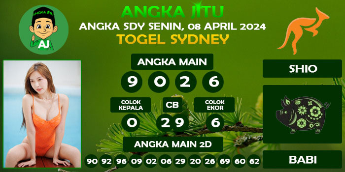 Prediksi Angka Jitu Sdy Senin 08 April 2024