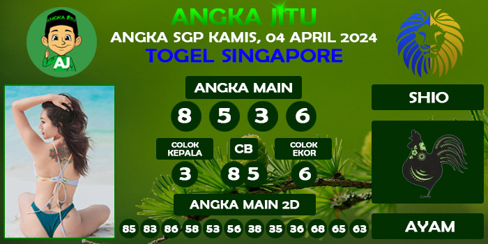 Prediksi Angka Jitu Sgp Kamis 04 April 2024