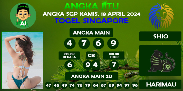 Prediksi Angka Jitu Sgp Kamis 18 April 2024