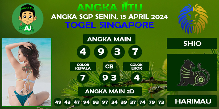 Prediksi Angka Jitu Sgp Senin 15 April 2024