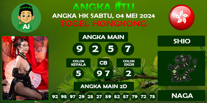 Prediksi Angka Jitu Hk Sabtu 04 Mei 2024