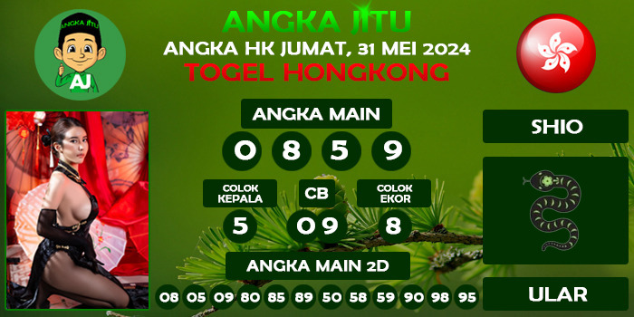 Prediksi Angka Jitu Hk Jumat 31 Mei 2024