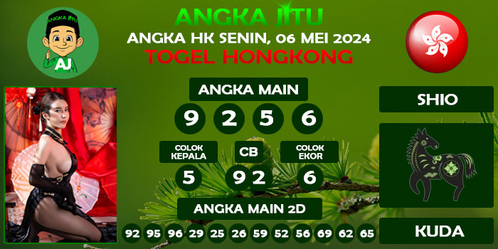 Prediksi Angka Jitu Hk Senin 06 Mei 2024