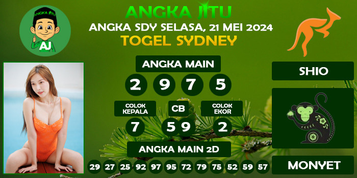 Prediksi Angka Jitu Sdy Selasa 21 Mei 2024