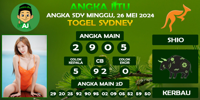 Prediksi Angka Jitu Sdy Minggu 26 Mei 2024