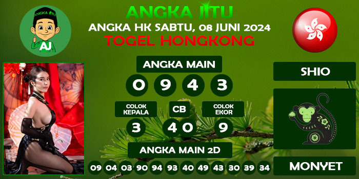 Prediksi Angka Jitu Hk Sabtu 08 Juni 2024