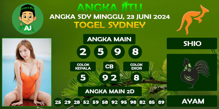 Prediksi Angka Jitu Sdy Minggu 23 Juni 2024