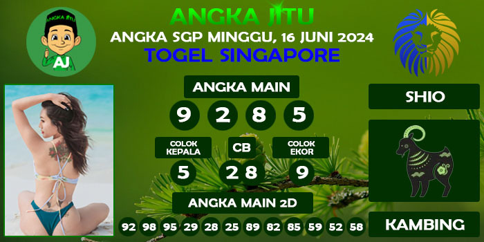 Prediksi Angka Jitu Sgp Minggu 16 Juni 2024