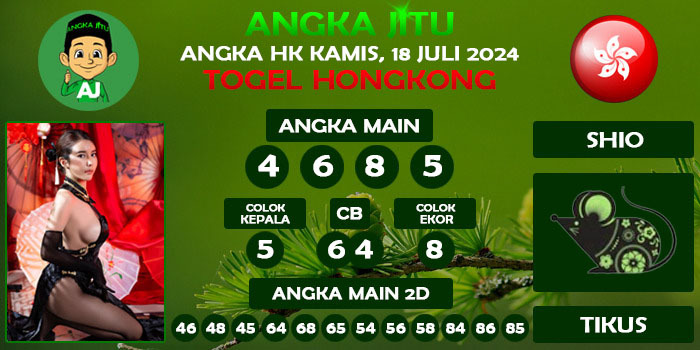 Prediksi Angka Jitu Hk Kamis 18 Juli 2024