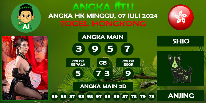 Prediksi Angka Jitu Hk Minggu 07 Juli 2024