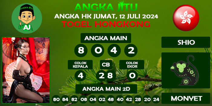 Prediksi Angka Jitu Hk Jumat 12 Juli 2024