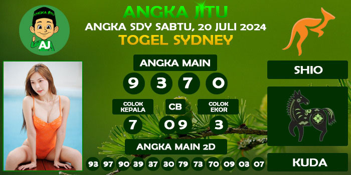 Prediksi Angka Jitu Sdy Sabtu 20 Juli 2024