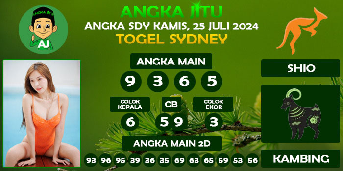 Prediksi Angka Jitu Sdy Kamis 25 Juli 2024