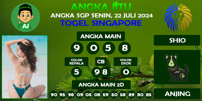 Prediksi Angka Jitu Sgp Senin 22 Juli 2024