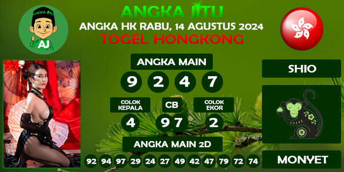 Prediksi Angka Jitu Hk Rabu 14 Agustus 2024