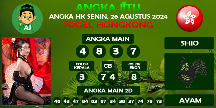 Prediksi Angka Jitu Hk Senin 26 Agustus 2024