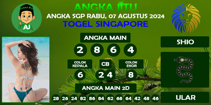 Prediksi Angka Jitu Sgp Rabu 07 Agustus 2024