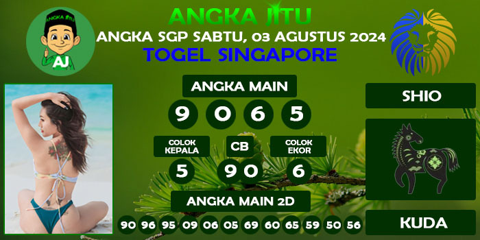 Prediksi Angka Jitu Sgp Sabtu 03 Agustus 2024