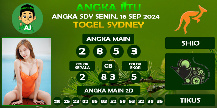 Prediksi Angka Jitu Sdy Senin 16 September 2024