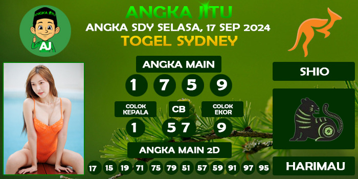 Prediksi Angka Jitu Sdy Selasa 17 September 2024