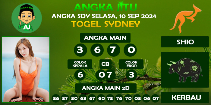 Prediksi Angka Jitu Sdy Selasa 10 September 2024