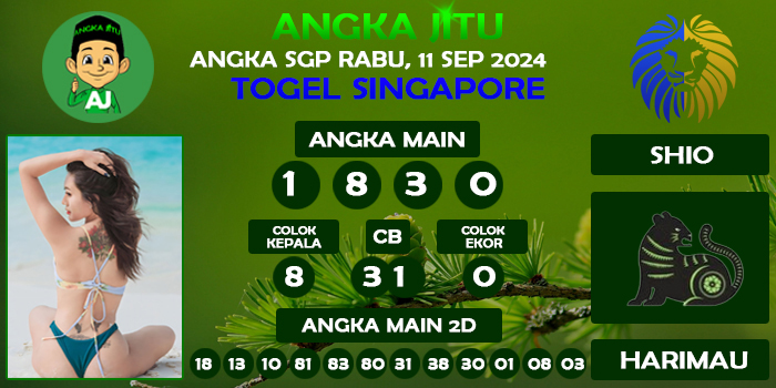 Prediksi Angka Jitu Sgp Rabu 11 September 2024